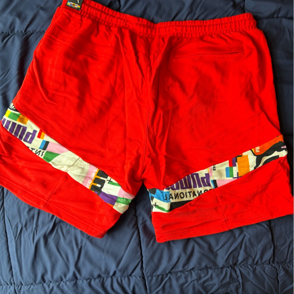 PUMA x International Graphic Red Shorts XXL NWT 🔥